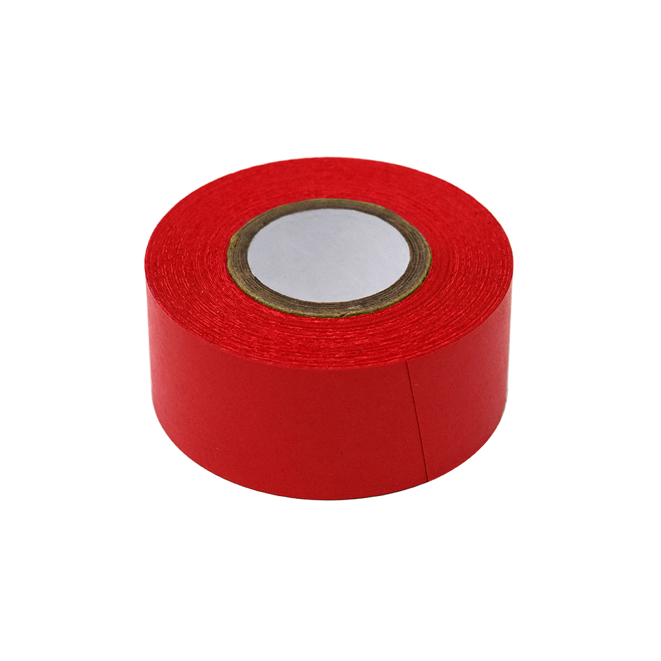 Globe Scientific Labeling Tape, 1" x 500" per Roll, 3 Rolls/Box, Red  